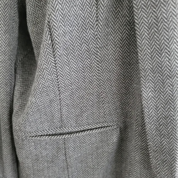 💕 Apt 9 Blazer Houndstooth Plaid charcoal gray black - Picture 6 of 10